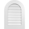 Ekena Millwork Round Top Surface Mount PVC Gable Vent: Functional, w/ 3-1/2"W x 1"P Standard Frame, 20"W x 28"H GVPRT20X2801SF - alternate 1